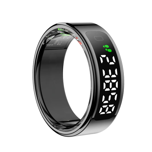 Smart Ring with Digital Display for Men Women