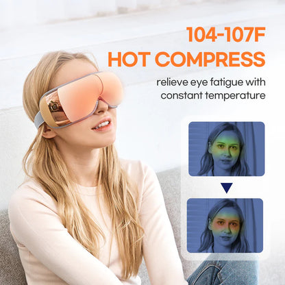 Premium Eye Massager with Heat and Vibration