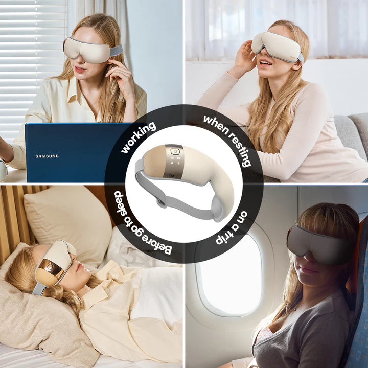 Premium Eye Massager with Heat and Vibration