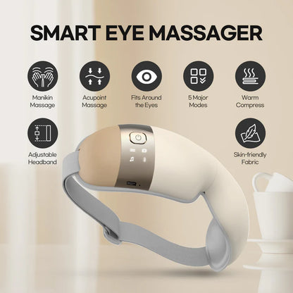 Premium Eye Massager with Heat and Vibration